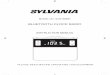 Sylvania Sylvania-Scr1986Bt-Instruction-Manual-1003014 ...€¦ · service. Replacement Parts - When replacement parts are required, be sure the service technician has used replacement