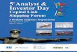 5Analyst & Investor Dayforums.capitallink.com/shipping/2016analyst/Journal.pdf · 6/6/2016  · In Cooperation With Global Lead Sponsor Global Gold Sponsors Investor Day Monday, June