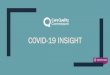 COVID-19 INSIGHT COVID...Public Health England data on outbreaks and clusters suggested that, as at week ending 10 May, around 36% of care homes had been affected by COVID-19. This