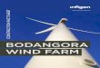 BODANGORA WIND FARM - Amazon S3 · Rotor speed 8 to 13 rpm Blade length 63.7 metres Blade material Glass fibre reinforced plastic Bodangora wind farm development project is located