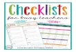 Checklists€¦ · ©Martina Cahill-the hungry teacher for busy teachers ! Weekly Lesson Plans ! Monday Tuesday Wednesday Thursday Friday Week of: Subject/Period Subject/Period Subject/Period