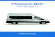 2020 ONTOUR 2 - pleasureway.com · LIQUID PROPANE GAS SYSTEM LP appliances: Water Heater and Furnace. Your motorhome is equipped with a Liquid Propane (LP) gas system that provides