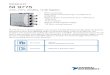 NI 9775 Datasheet - National Instruments• The software-selectable digital decimation filter improves resolution and alias rejection. • The ADC samples the analog signal continuously