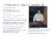 Dr. Ajay Deshmukh · Microsoft PowerPoint - Dr. Ajay Deshmukh Author: HP Created Date: 6/13/2018 4:31:06 AM 