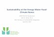 Sustainability at the Energy-Water-Food- Climate Nexus · Energy Storage LETTERS NATURECLIMATECHANGE DOI: 10.1038/NCLIMATE2564 0 100 200 300 400 500 600 700 800 900 1,000 1,100 1,200