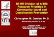 NIMH Division of AIDS: Research Priorities in Community-Level … · 2014-09-10 · NIMH Division of AIDS: Research Priorities in Community-Level and Combination Prevention Christopher