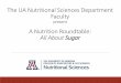 The UA Nutritional Sciences Department Faculty · 1. Identify dietary sources of sugar 2. Describe nutrition recommendations for sugar consumption 3. Understand the relationship between