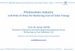Photovoltaic Industry - Lehigh Universityinimif/teched/ECIWorkshop/02D... · 2015-01-04 · 07.01.2013 ŞİŞE AM, RESEARCH &TECHNOLOGICAL DEVELOPMENT GROUP, TURKEY FUNCTIONAL GLASSES: