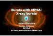Bursts with MESA: X-ray bursts - McGill Physicscumming/talks/xray_slides.pdf · 2019-07-08 · PC = Potekhin & Chabrier 1999 (treats heavy elements & Coulomb interactions, freezing)