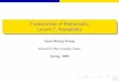 Fundamentals of Mathematics Lecture 7: Asymptoticsstaffweb.ncnu.edu.tw/shieng/Algorithm/ALG981/7-asymptotics-opt.pdf · The De nition of Big-O Notation De nition (Big O) f(n) = O(g(n))