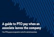 A guide to PTO pay when an associate leaves the company · 2020-06-30 · ptoadjst@walmart.com 800-421-1362. Title: A guide to PTO pay when an associate leaves the company Created