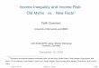 Income inequality and income risk - European …...2016/12/13  · Fatih Guvenen Myths vs. Facts 3 / 66 Motivation I Nature of income inequality/risk: critical for many questions in
