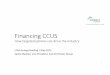 150528 USEA - Financing CCUS - Summit Mackler FINAL [Read-Only] · 2019-12-11 · 1. Clean ÆCO 2 reductions 2. Affordable Æfor public budgets and consumers 3. Reliable Æpredictable