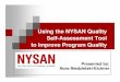 Using the NYSAN Quality Self-Assessment Tool to Improve ...and professional development plan. Funders and advocates recognize and/or require ... Avoids personalizing what is shared