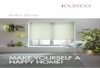Roller blinds - KADECO Classic roller blinds Classic roller blinds convince with their balanced proportions