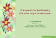Framework for biodiversity inclusive impact assessment · Biodiversity- inclusive impact assessment provide a means to identify drivers of negative changes on biodiversity and ecosystem