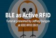 BLE as Active RFID2017.ieee-rfid.org/files/2017/01/IEEE-RFID-2017-BLE-as-Active-RFID.pdf · Eddystone uses member service data to squeeze in a URL: Data Type 0x16 Length 18 Member