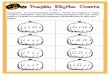 Pumpkin Rhythm Create - FRANK NEY MUSIC CLASSROOM · 2018-11-08 · Pumpkin Rhythm Create Instructions: Cut out the pumpkin rhythms. Choose four rhythms to create a rhythm composition