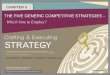 THE FIVE GENERIC COMPETITIVE STRATEGIES - Which One …strategies and why some of these strategies work better in certain kinds of industry and competitive conditions than in others