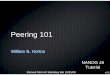 Norton Peering101 v0 N45 · 2008-11-18 · 1) Peering is not Transitive 2) Peering is not a perfect substitute for Transit. Part II - The Internet Peering Ecosystem From 30,000 feet