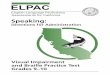 Speaking: Directions for Administration, Visual Impairment and … · 2019-12-18 · Directions for Administration 1. Introduction to the ELPAC Practice Test Directions for Administration
