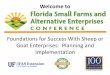Foundations for Success in Sheep or Goat Enterprises · 2014-08-29 · Foundations for Success With Sheep or Goat Enterprises: Planning and Implementation Will R. Getz, Sheep and
