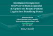 Immigrant Integration: Oi fS MOverview of State …Immigrant Integration Background • Absent federal reform, state govt’s stepped up efforts to address the issue of immigration