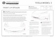 TESLA MODEL 3 - Unplugged wrap-ready surface. In the event that, for cost or time savings, the customer