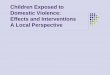 Children Exposed to Domestic Violence: Effects and ... Overview of Bedford Domestic Violence Services