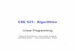CSE 521: Algorithms“Understanding and Using Linear Programming” by Matousek & Gartner “Linear Programming”, by Howard Karloff Simplex section available through Google books