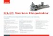 CL31 Series Regulator - EGW Utility Solutionsoption - vents a small volume of gas to atmosphere through relief valve. Inlet pressure: Outlet pressure . PRINCIPLE OF OPERATION A. Normal
