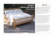 Jeff Branch Woodworks Queen Size Bed A€¦ · A note about the bed size and mattress height: this bed is designed to fit a mattress box spring which measures 60 inches by 80 inches