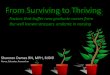 From Surviving to Thriving - NNPBC · From Surviving to Thriving Factors that buffer new graduate nurses from the well known stressors endemic in nursing. Shannon Dames RN, MPH, EdD©