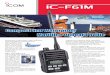 UHF ONBOARD TRANSCEIVER - Icom UK leaflet.pdf · UHF ONBOARD TRANSCEIVER Conforms to Maritime UHF onboard communication requirements The IC-F61M is espe-cially developed for on-board