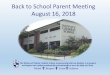 Back to School Parent Meeting August 16, 2018files.constantcontact.com/e4b5f033101/2ec9c83f-6456-48f3... · 2018-08-17 · Trimester 1: Fiber Arts In this elective, middle school