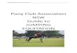Pony Club Association NSW Guide to JUMPING EQUITATION · The Pony Club Association of NSW has been hosting Jumping Equitation State Championships since . 1999 . These competitions