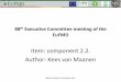 Item: component 2.2. Author: Kees van Maanen · 88th Executive Committee meeting of the EuFMD Item: component 2.2. Author: Kees van Maanen . 88ExCom-Sofia 13-14 October 2014 . Appendix