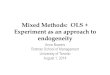 Mixed Methods: OLS + Experiment as an approach to …people.bu.edu/tsimcoe/documents/aom/Bowers.pdfsolitaire rings (including item description) – Removed buy-it-nows, fake diamonds,