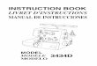 INSTRUCTION BOOK - Janome · instruction book livret d’instructions manual de instrucciones model modÈle modelo 3434d