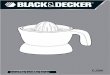 (Original Instructions)service.blackanddecker.ae/PDMSDocuments/EU/Docs/... · Your Black & Decker citrus juicer has been designed for juicing citrus fruits. This product is intended