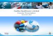 No Slide Title · Investor Presentation November 2016. Well integrated pharma player with global footprints > 60 years th Operational experience 30 mfg. sites Producing > 15bn pills