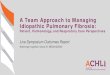 A Team Approach to Managing Idiopathic …...A Team Approach to Managing Idiopathic Pulmonary Fibrosis: Patient, Pulmonology, and Respiratory Care Perspectives Live Symposium Outcomes