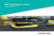 Machines APF VibrAtory PlAtes - Stemas Maskinsalg · Robust and simple design Enables quick access to all parts 4 WHAT cHARAcTERIsEs THE FORWARD MOVING VIBRATORY PLATEs FROM AMMANN?