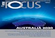 Australia 2030: Key Economic and Infrastructure Issues · 2019-02-18 · 10.05_Focus magazine advert.indd 1 18/05/2010 12:55:16 PM ATSE is an independent body of eminent Australian