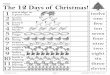 The Name 12 Days of Christmas! - Amazon Web … days of...The 12 Days of Christmas! one five ten seven four nine two eight six three eleven partridge in twelve a pear tree turtle doves