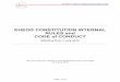 EHEDG CONSTITUTION INTERNAL RULES and CODE of CONDUCT · Rules, and Code of Conduct of the Stichting EHEDG (European Hygienic Engineering & Design Group) here and after called EHEDG