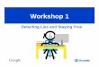 Workshop 1 · Microsoft PowerPoint - workshop1_presentation.ppt Author: cathy Created Date: 6/7/2010 3:14:27 PM 