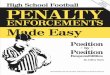 H.S. Football Penalty Enforcements Made Easy...Printed in the United States of America ISBN-13: 978-1-58208-217-2 Table of Contents Introduction Chapter 1 Calling a Foul and Using