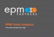 PPM Tools Analysis · 2018-08-01 · Magic Quadrant for Integrated IT Portfolio Analysis Applications Integrated IT portfolio analysis (IIPA) bridges the gap between the formulation