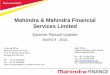 Mahindra & Mahindra Financial Services Limited · 3 Background • Mahindra & Mahindra Financial Services Limited (“MMFSL”) is a subsidiary of Mahindra and Mahindra Limited (Mcap: